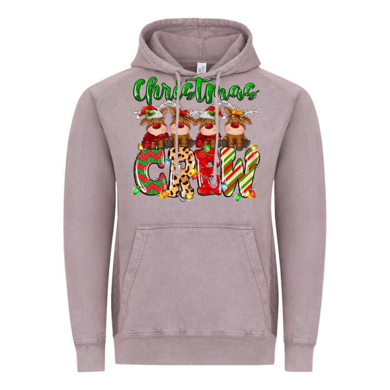 Christmas Crew  Deer Vintage Hoodie by MaliasSmallBusiness | Teevron