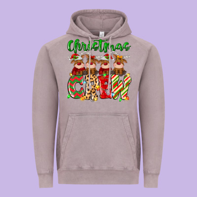 Vintage Hoodie christmas crew  deer