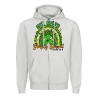 Dove Grey not lucky simply blessed rainbow Zipper Hoodie - Artiststas