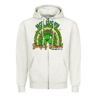 Oatmeal Heather not lucky simply blessed rainbow Zipper Hoodie - Artiststas