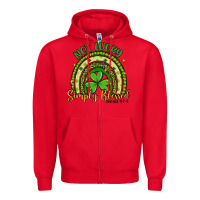 Red not lucky simply blessed rainbow Zipper Hoodie - Artiststas