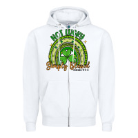 White not lucky simply blessed rainbow Zipper Hoodie - Artiststas