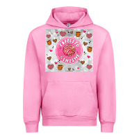 Fuchsia Pink cafecito y chisme Urban Hoodie - Artiststas