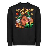 Black festive af christmas black man sneakers Heavyweight Sweatshirt - RanaPortraitStore
