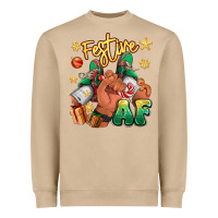 Mushroom festive af christmas black man sneakers Heavyweight Sweatshirt - RanaPortraitStore