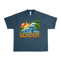 Midnight Navy beachin Urban Heavy Tee - texasbilliewilder
