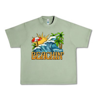 Oil Green beachin Urban Heavy Tee - texasbilliewilder