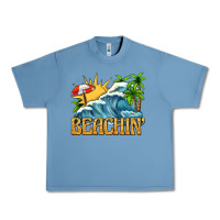 Pebble Blue beachin Urban Heavy Tee - texasbilliewilder
