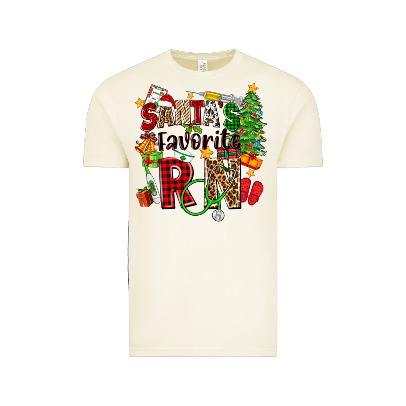 Santa's Favorite Rn Vintage Tee by Zillion Design Studio | Teevron