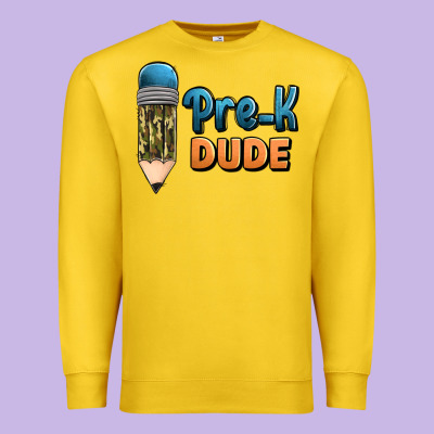 Pre K Dude Premium Sweatshirt Designed By Jasminsmagicworld