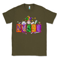 Army Green nurse mardi gras Classic Tee - RacoonDesign