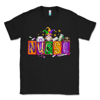 Black nurse mardi gras Classic Tee - RacoonDesign
