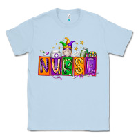 Dusty Blue nurse mardi gras Classic Tee - RacoonDesign