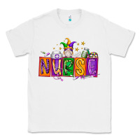 White nurse mardi gras Classic Tee - RacoonDesign
