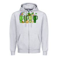 Heather Grey obsessive cup disorder st patrick s day Zipper Hoodie - Artiststas