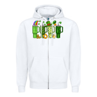 White obsessive cup disorder st patrick s day Zipper Hoodie - Artiststas