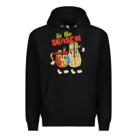 Black tis' the season mexican food Premium Hoodie - MaliasSmallBusiness