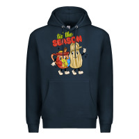 Navy tis' the season mexican food Premium Hoodie - MaliasSmallBusiness