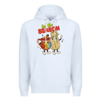 White tis' the season mexican food Premium Hoodie - MaliasSmallBusiness