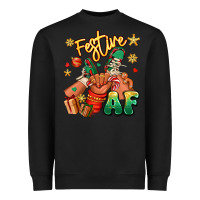 Black festive af christmas black kid sneakers Heavyweight Sweatshirt - RanaPortraitStore