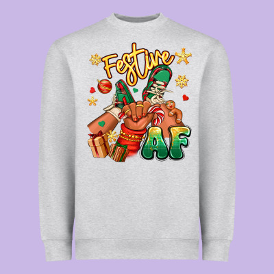 Heavyweight Sweatshirt festive af christmas black kid sneakers