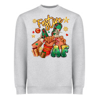 Heather Grey festive af christmas black kid sneakers Heavyweight Sweatshirt - RanaPortraitStore