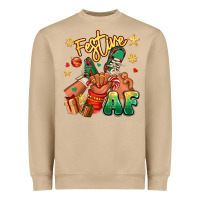 Mushroom festive af christmas black kid sneakers Heavyweight Sweatshirt - RanaPortraitStore