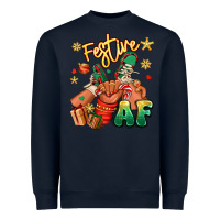 Navy festive af christmas black kid sneakers Heavyweight Sweatshirt - RanaPortraitStore
