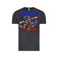 Vintage Black freedom born to be free tour 1776 Vintage Tee - texasbilliewilder