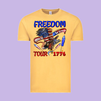 Vintage Tee freedom born to be free tour 1776