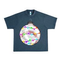 Midnight Navy Christmas baseball Urban Heavy Tee - RanaPortraitStore
