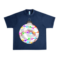 Navy Christmas baseball Urban Heavy Tee - RanaPortraitStore