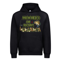 Black fish lures hooked on being grandpa Urban Hoodie - Artiststas
