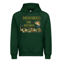 Forest Green fish lures hooked on being grandpa Urban Hoodie - Artiststas