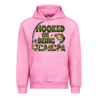 Fuchsia Pink fish lures hooked on being grandpa Urban Hoodie - Artiststas