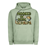 Pigment Oil Green fish lures hooked on being grandpa Urban Hoodie - Artiststas