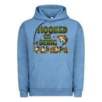 Pigment Pebble Blue fish lures hooked on being grandpa Urban Hoodie - Artiststas
