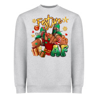 Heather Grey festive af christmas black girl children sneakers Heavyweight Sweatshirt - RanaPortraitStore