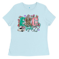 Baby Blue ekg tech Ladies Tee - AdoDesignShop