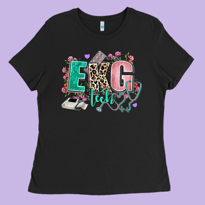 Ekg Tech Ladies Tee Designed By Adodesignshop