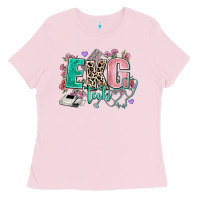 Bubblegum Pink ekg tech Ladies Tee - AdoDesignShop