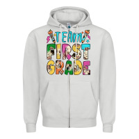 Dove Grey team first grade Zipper Hoodie - JahusDesignShop