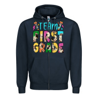 Navy team first grade Zipper Hoodie - JahusDesignShop