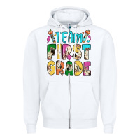 White team first grade Zipper Hoodie - JahusDesignShop
