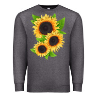 Charcoal Heather treetops sunflower Premium Sweatshirt - LillyAllenDesigns
