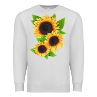 Dove Grey treetops sunflower Premium Sweatshirt - LillyAllenDesigns