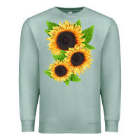 Seafoam treetops sunflower Premium Sweatshirt - LillyAllenDesigns