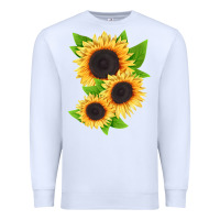 White treetops sunflower Premium Sweatshirt - LillyAllenDesigns