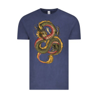 Green And Yellow Dragon Vintage Tee | Teevron