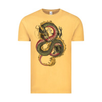 Vintage Mustard green and yellow dragon Vintage Tee - RanaPortraitStore